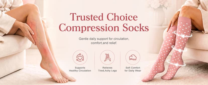 Laite Hebe 4 Pairs-Compression Socks for Women&Men Circulation-Best Support for Nurses,Running,Athletic B0B3RFNH1G