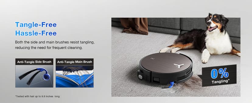 ECOVACS DEEBOT X11 OmniCyclone Robot Vacuum and Mop, PowerBoost Charging, OZMO Roller 2.0 Instant Self-Washing Mop, 19,500Pa Blast Suction, Bagless OmniCyclone Station, AIVI 3D Smart Navigation