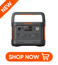 Jackery Solar Generator 300, 293Wh Backup Lithium Battery with 1XSolar Panel SolarSaga 100W, 110V/300W Pure Sine Wave AC Outlet for RV Outdoors Camping Travel Blackout