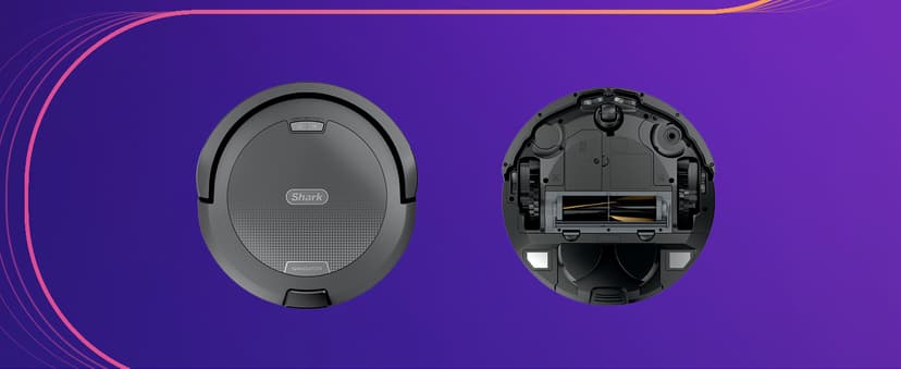 Shark Navigator Robot Vacuum with SmartPath Navigation and Self-Cleaning Brushroll, Powerful Suction, Pet Hair Pickup, Anti-Hair Wrap, for Carpets & Hard Floors, Steel Grey, RV2110