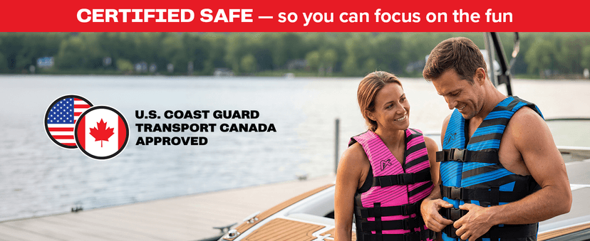 Airhead Trend Life Jacket for Adults & Kids - USCG Approved Life Vest for Men, Women, Youth & Child, Watersports Vest for Boating, Tubing & Swimming