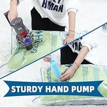 HIBAG Vacuum Storage Seal Bags, 10 Jumbo Space Saver Vacuum Sealer Bags for Clothes, Comforters, Blankets, Bedding (10J)