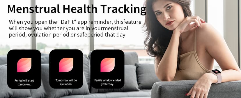 Smart Watch, Smartwatches for Men Women, 1.85" HD Fitness Tracker (Answer/Make Calls), 120+ Sport Modes, Heart Rate/Sleep Monitor, IP68 Waterproof Fitness Watch, Smartwatch for Android iOS (Pink)