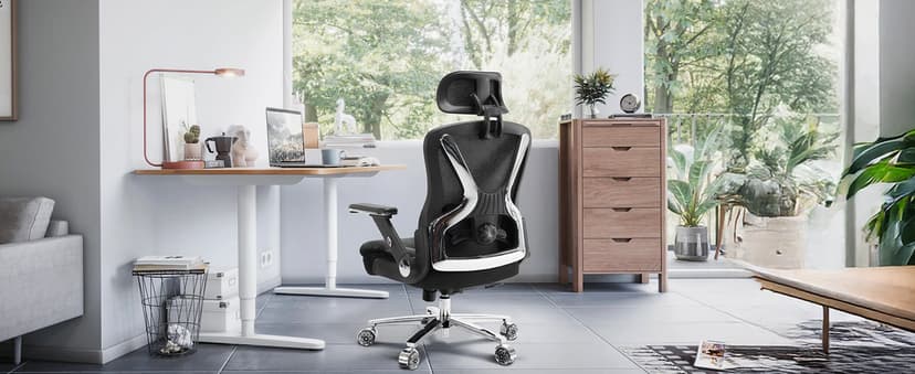 750lbs Ergonomic Office Chair,Upgrade Big and Tall Office Chairs for Heavy People,Mesh High Back Desk Chair with 5D Flip Arms Large Wheels,Adjustable Headrest & Lumbar Support,Wide Chairs
