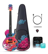 Enya Electric Guitar Inspire 39" Smart Electric Carbon Fiber Guitarra with 15W Wireless Speaker, 20 Distinct Tones, Onboard Presets, Charging Cable, Adjusting Wrench, and Gig Bag