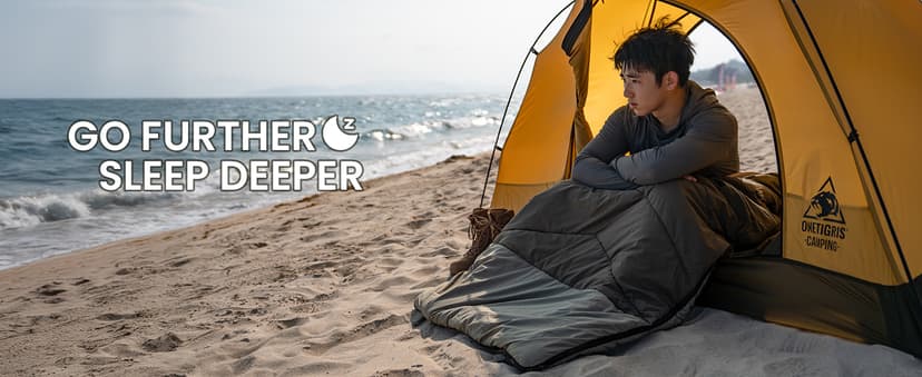 OneTigris Trailnap Sleeping Bag 3 Season Extra-Wide Warm for Camping Backpacking Travel Outdoor Activities
