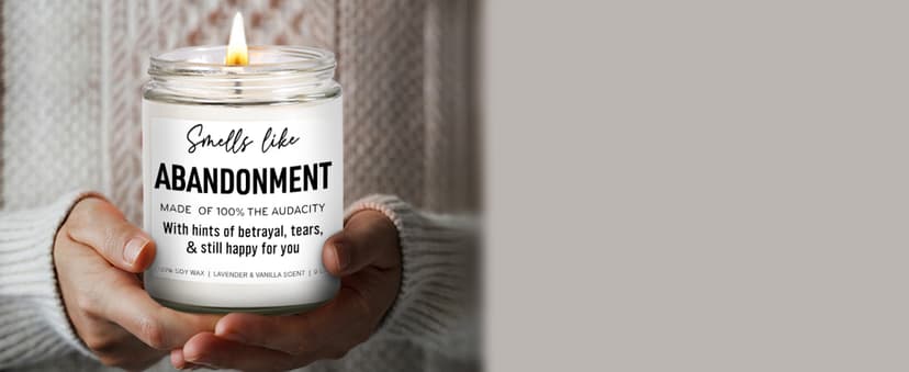 Funny Scented Candle, Coworker Leaving Gifts for Women, Men - Going Away, Goodbye, Farewell Gifts for Coworkers, Friends, Boss, Work Bestie - Retirement, Moving Away Present Ideas - 9 oz