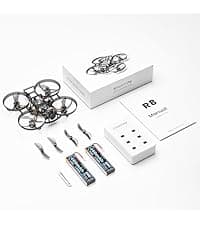 R8 ELRS Brushless Whoop Quadcopter, Ultralight 1S 80mm Micro FPV Drone BNF with 6 Port Battery Charger,2 Batteries Fly12 Mins for FPV Freestyle Racing Indoor Outdoor,FOV160°,Matrix G4 5IN1 FC,0802 20000KV Motor