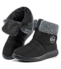 Reimferce Womens Snow Boots for Winter: Comfortable & Warm for All Day Wear - Waterproof Non Slip Booties for Commute Outdoor Walking