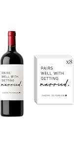 Wedding Party Decorations Getting Engaged Wine Accessory Sets Champagne Bottle Wraps Bags Married Wine Bag Married Gifts for Couples Mr Mrs Marriage Honeymoon Gift B0FMFMHK42