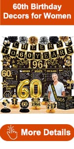 60th Birthday Gifts for Women Canvas Tote Bag Travel Gear, Unique 60 Years Old Gifts for Her Wife Sister Mom Aunt Friends, Vintage N60 Handbag & Cosmetic Bag & Back in 1965 Poster