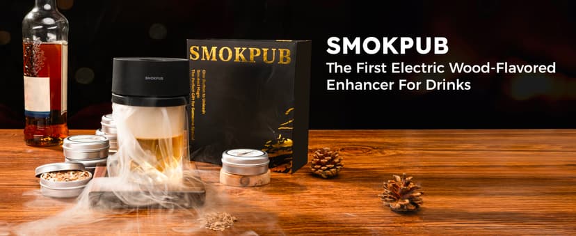 Electric Whiskey Smoker Kit Built-in Lighter, No Butane Needed, Rechargeable Cocktail Smoker Kit with 6 Wood Chips, Old Fashioned Drink Smoker Kit, Bourbon Whiskey Gifts for Men,Dad,Husband