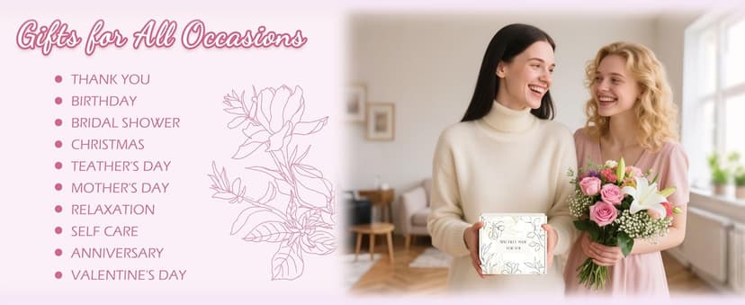 Birthday Gifts for Women, Teen Girls, Her, Unique Happy Birthday Gift Baskets for Best Friend Sister Daughter, Women Christmas Gifts Box for Girl Wife Girlfriends,14pcs Rose Gift Set(Pink)