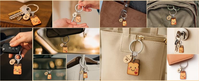 Next Chapter, New Home, Engagement, New Job, PBJ, 18 21 Birth, Loaf You, Thank You, Graduation Gifts, Couple, Friend, Retired PEALICIOUS Toast Keychain for Girls New Beginnings Congratulations Gifts B0FNQZ19F5