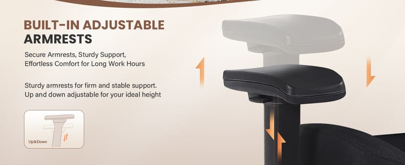 600lbs Big and Tall Office Chair with Adjustable Lumbar Support,Ergonomic Heavy Duty Office Chair for Heavy People,Mesh Desk Chair with Wide Seat for Home