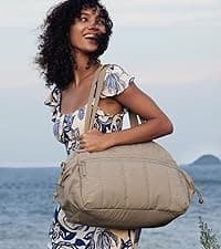 BAGSMART College Laptop Backpack, Travel Backpack for Women, Quilted Casual Daypack, Water-Resistant Bookbag for 15.6 Inch Laptop, Black