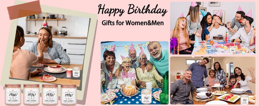 40th Birthday Decorations, 40 Year Old Birthday Gifts for Friend, Sister, Wife, Creamy Vanilla with Sprinkles Homsolver 40th Birthday Gifts for Women Ideas, 1986 Limited Edition Candle B0G1YLJYH8