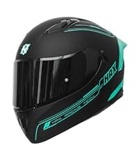 HAX Obsidian Pro Full Face Dual Visor Adult Motorcycle Helmet for Motorbike Street Bike with Pinlock Ready DOT Approved
