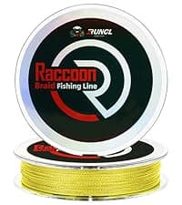 RUNCL 8 Strands Braided Fishing Line - High Visibility Colored Braid Line, Super Strong, Abrasion Resistant, No Stretch, 328yds/546yds/1093yds, 12lb to 100lb for Saltwater or Freshwater Fishing