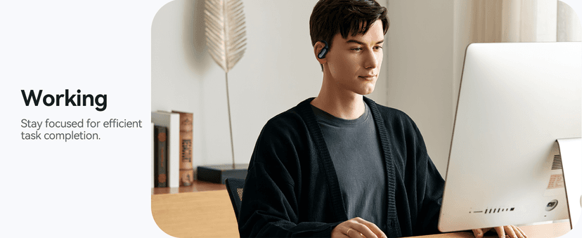 GNMN Active Noise Cancelling Ear Buds Wireless Earbuds 96hrs Playback Bluetooth Headphones Dual Battery Display Stereo Bass Earphones with Earhooks Microphone IPX7 Waterproof for Sports/Workout