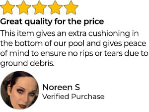 Shop Square 12-Foot Pool Liner Pad for Above Ground Pools - Under Pool Padding, Above Ground Pool Pad, Puncture Protection, Extend Liner Life, Durable Geotextile Material