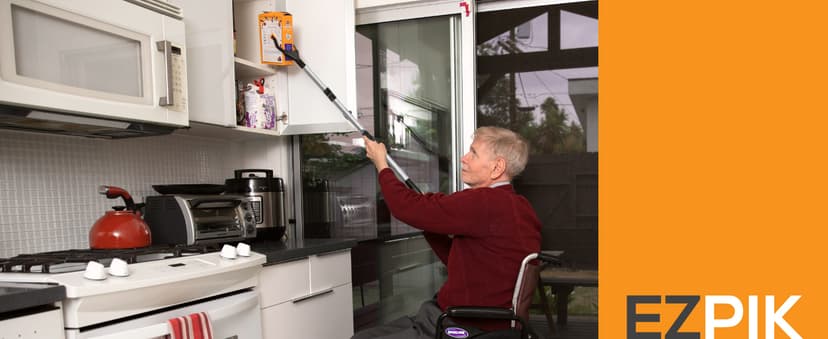 EZPIK Pro 43" Foldable Grabber Reacher Tool for Seniors - Grabbers for Elderly Reaching Tool Heavy Duty Pickup Trash Picker Upper Equipment - Claw Grabber Stick for Reaching Aids, Weed Gripper