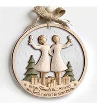 Bride to Be and Fiance Gifts, Newly Proposal Decor, She Said Yes Bridal Shower Couples Presents, 2-layer Wooden Ornaments Engaged Ornament 2026, First Christmas Engagement Ring Keepsake Gift B0H86HP1VB