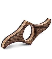 TILISMA Wooden Book Page Holder - Handmade Walnut Thumb Book Accessories - Reading Gadget to Read in Bed - Gifts for Book Lovers, Avid Readers, Bookworms, Librarians - Bookmark (Small)