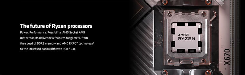 AMD Ryzen 5 7600X 6-Core, 12-Thread Unlocked Desktop Processor