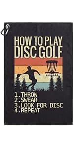 I'm Just Using My Golf Words Funny Microfiber Towel with Clip for Golfer, Mother's Day Birthday - Pink Flamingo Accessories for Women Golf Lover Mom