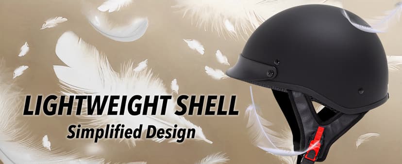 Cartman Cruiser Scooter Motorcycle Half Face Helmet,Matte Black Graphics, DOT Approved for Bike Scooter ATV UTV Chopper