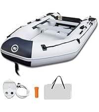 Inflatable Kayak Fishing Kayak for Adults Portable Touring Kayak Canoe with Wheeled Backpack, Seats, Pump and Paddles, Full Drop Stitch Construction