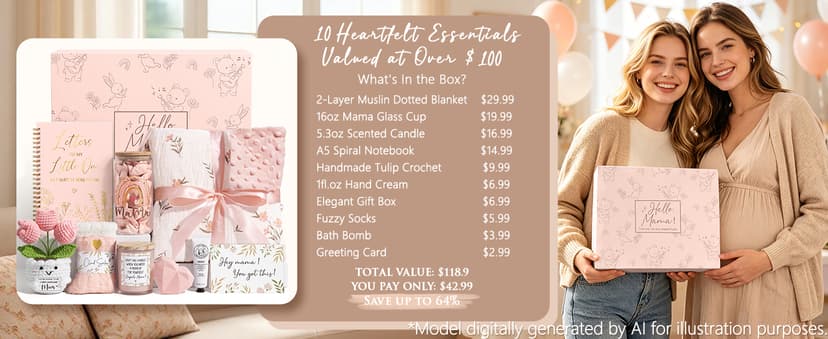 Postpartum After Birth Essentials Kit Pregnancy Gift Basket for Expecting Pregnant First Time Mom Gender Reveal Push Present New Mom Care Package Postpartum Essential Pregnancy Gifts for New Mom to Be B0GXZYZQVB