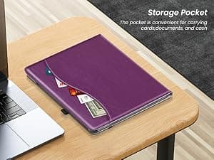 ZtotopCases for iPad Pro 12.9 6th/5th/4th/3rd Generation Case 2022/2021/2020/2018, Premium PU Leather Folio Cover, Auto Wake/Sleep, Multi Viewing Angles, Supports Pencil Pro and Touch ID, Brown