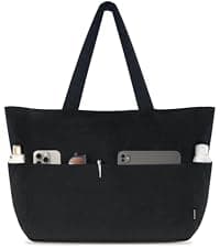 HOMESPON Insulated Lunch Bag for Women Men Adults Lunch Tote with Front Pocket Lunch Box Container Cooler Bag for Work Picnic (Black)