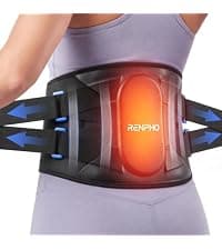 RENPHO Electric Heating Pad for Back Pain Relief, Birthday Gifts for Women Men Mom Dad Elderly, FSA Eligible Items Only List, Large Heat Pad for Neck and Shoulders, 24"x33", ETL Certified, Gray