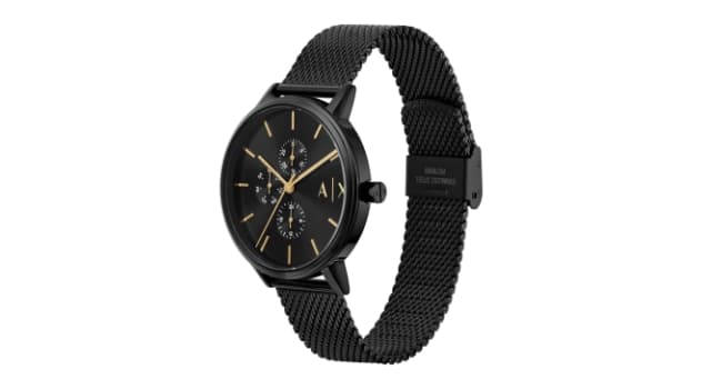 A|X Armani Exchange Men's Watch with Three-Hand Analog Display and Stainless Steel or Leather Band, Watch for Men