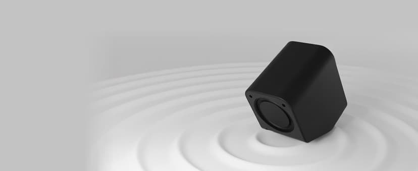 FUNLOGY Speaker - 14W Stereo PC Speakers, USB Powered, Compact Size with 30° Tilt Design, Volume Dial Control, for Desktop, Laptop, Monitor, Gaming Consoles, Black