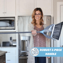 Vabroom Cordless 2-in-1 Sweeper with Built-In Vacuum