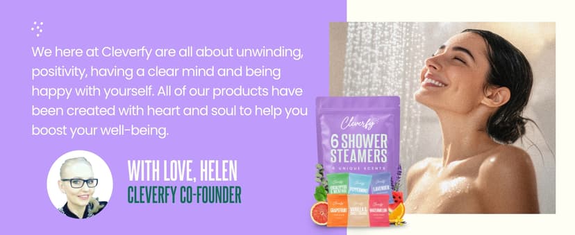 Cleverfy Shower Steamers Aromatherapy for Women and Men – Self-Care Shower Bombs for Stress Relief and Relaxation – 6 Tablets