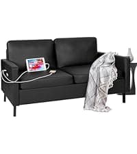 STHOUYN Comfy Floor Chair Bedroom 2 USB Charging Ports, 5-Position Couch Gaming Lounge Chairs Adults, Indoor Folding Lazy Sofa Meditation Arm Dorm Chair Living Room (Grey)