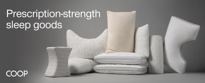Coop Home Goods Eden Bed Pillow Queen Size for Sleeping on Back, Stomach and Side Sleeper- Medium Soft Memory Foam Cooling Gel - CertiPUR-US/GREENGUARD Gold B01LYU7V4S