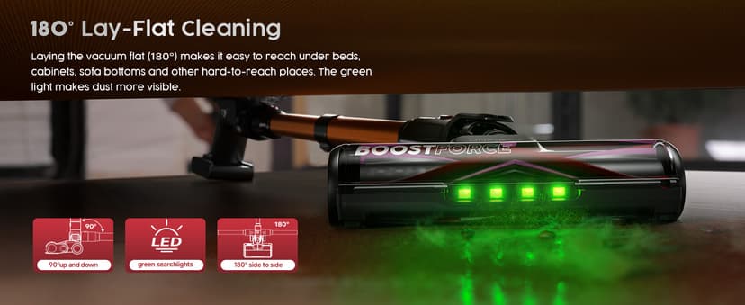 UNINELL HOME Cordless Vacuum Cleaner, 48000Pa 550W 65Mins Vacuum Cleaners for Home,LED Touch Display, Anti-Tangle Stick Vacuum Self-Standing, Vacuum Cordless Rechargeable for Pet Hair/Carpet