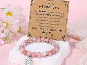 Teacher Appreciation Gifts for Women 7 Pcs, Back to School End of Year Thank You Gifts for Teachers Basket for Graduation, Retirement, Birthday, Christmas