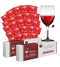 18 Pack Wine Filters, Wine Purifier To Remove Sulfite And Histamine, Wine Lover Accessories Valentine's Day Party Gifts for Men Women Him Mother Father