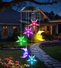 Unique Birthday Small Gifts for Mom Grandma Nana Wife Sister Auntie, Solar Lights Outdoor Decor for Garden Yard Patio Porch Winzwon Solar Wind Chimes, Christmas Gardening Butterfly Gifts for Women B0BTCP3YMM
