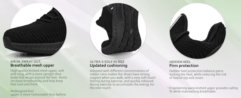 Feethit Women Tennis Running Shoes Walking Shoes Lightweight Casual Sneakers for Travel Gym Work Woman Waitress Nurse