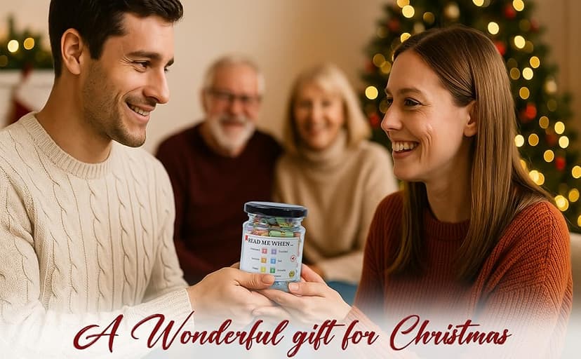 Bible Verse Jar – 92 Hand-Rolled Scripture Scrolls for Daily Encouragement, Inspirational Christian Gift, Religious Gifts for Women, Birthday Gifts for Mom, Christmas Gift for Women 2025