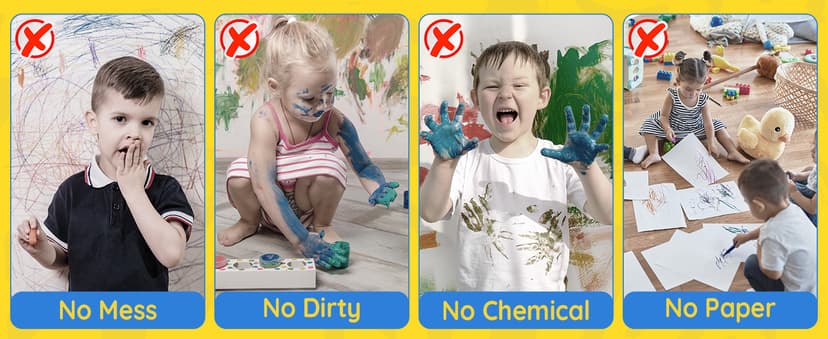 TEKFUN LCD Writing Tablet Doodle Board, 10inch Colorful Drawing Tablet Writing Pad, Kids Travel Essentials, Toddler Toys for 3 4 5 6 7 8 Year Old Girls Boys (Blue)