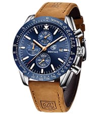 BENYAR Mens Watches Quartz Analog Chronograph Waterproof Wrist Watches for Men Fashion Business Work Casual Sport Dress Watch with Calendar